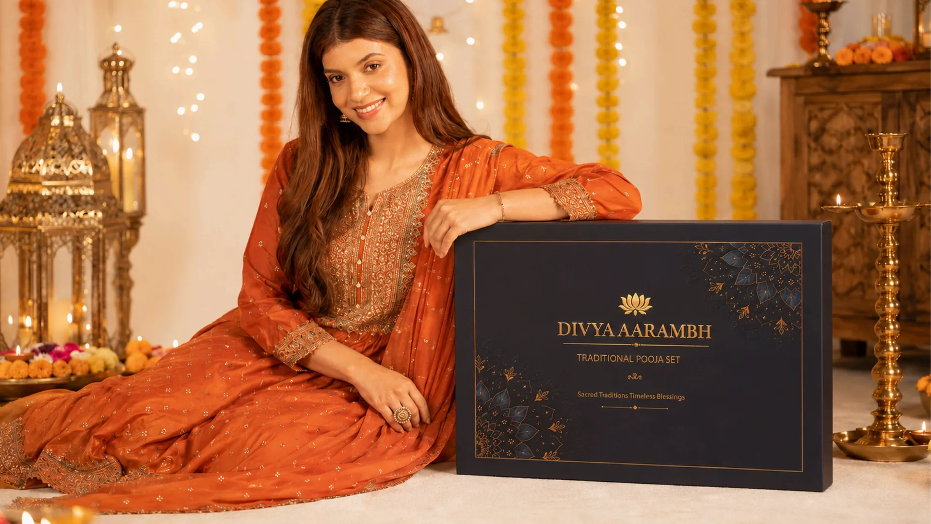 DIVYA AARAMBH TRADITIONAL POOJA SET